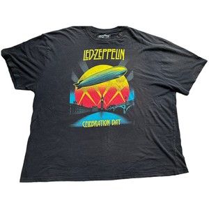 Vintage Led Zeppelin Classic Band Logo Zoso Celebration Day T-Shirt Men Size 3XB